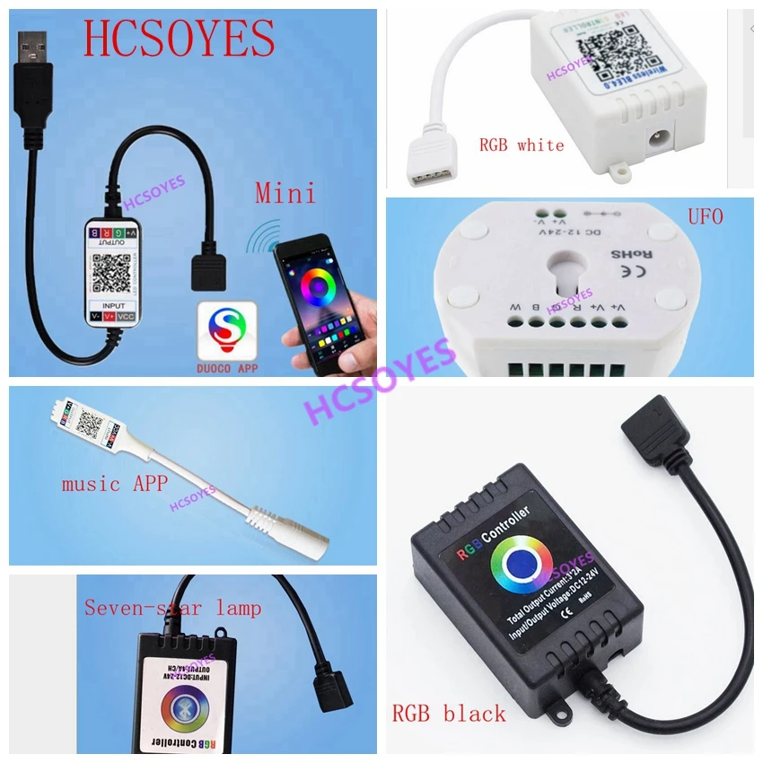 Мини контроллер UFO Bluetooth USB 5 В смарт RGB для музыки IOS Android беспроводное приложение