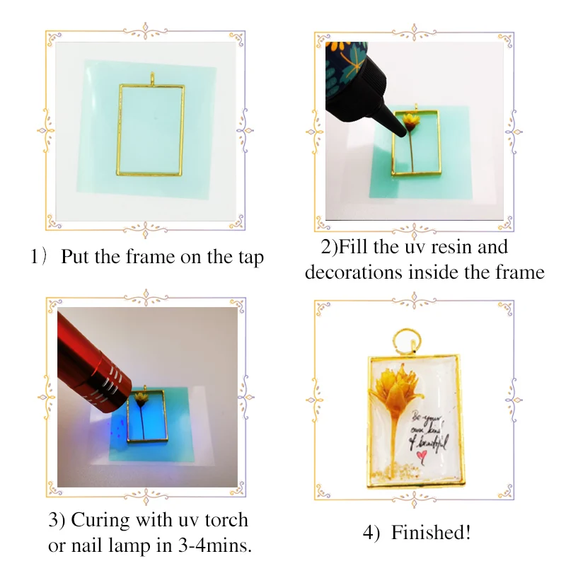 Qiaoqiaodiy hard uv resin Wholesale 3 Size DIY Fast Curing UV Clear Hard Resin For Making Jewelry Handicrafts epoxy resin
