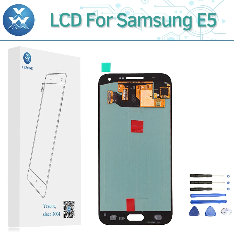 Оригинальный 5 0 &quotAMOLED Дисплей для SAMSUNG Galaxy E5 E500 E500M E500F E500H ЖК дисплей Сенсорный