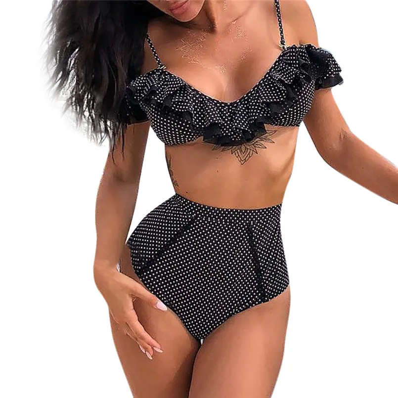 Женский боди в горошек с бахромой и разрезом сексуальный бюстгальтер открытыми