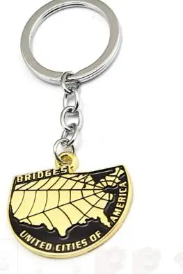 keychain Julies Игра Ювелирные изделия смерти Stranding брелок металлический Карта логотип брелок держатель для мужчин llaveros автомобиль porte clef ювелирные изделия JJ13051 - Цвет: keychain