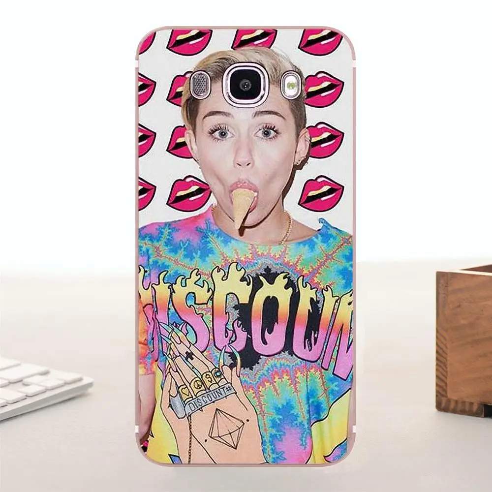 Модный чехол Bixedx Miley Cyrus из ТПУ для Samsung Galaxy A3 A5 A7 J1 J2 J3 J5 J7 2015 2016 2017 | Мобильные