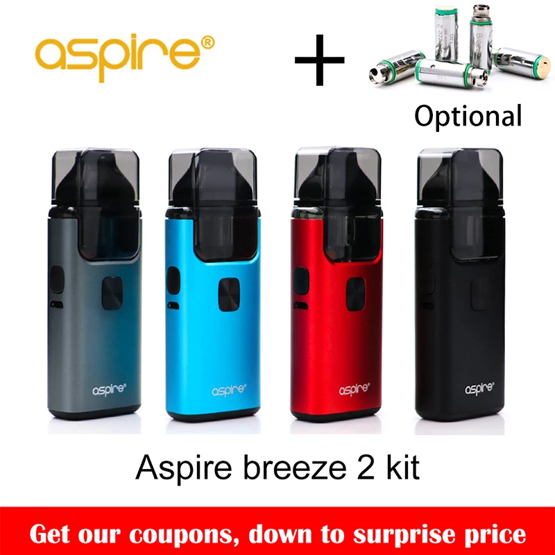 Большая распродажа! Оригинальный комплект Aspire Breeze 2 AIO встроенный аккумулятор 1000