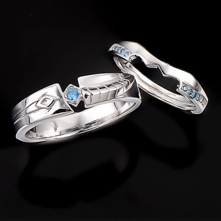 Герои LoL Мастер Свитер с изображением пары влюбленных кольца Tryndamere Эш игры ювелирные изделия|ring game|925 silver