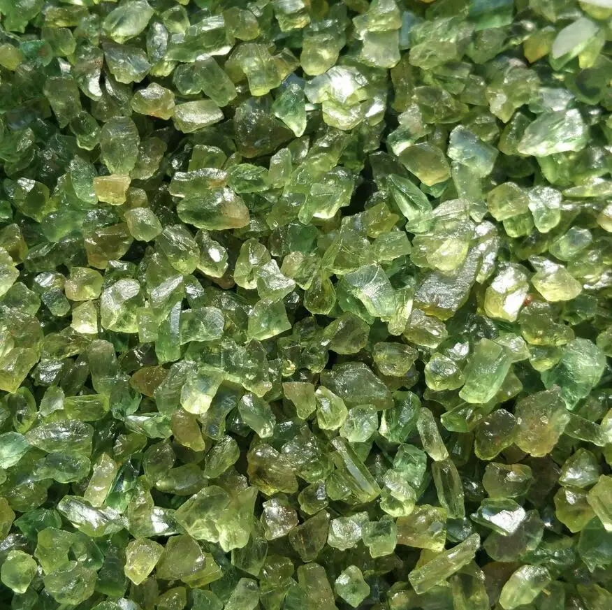 

100g A Lot Of Natural Green Tourmaline Quartz Crystal Specimen Original