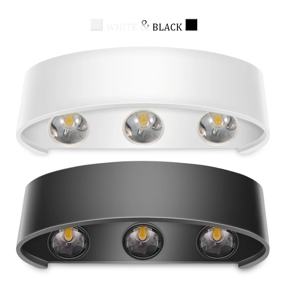 LED 6 Вт COB настенная лампа современная светодиодная освещение алюминиевая для