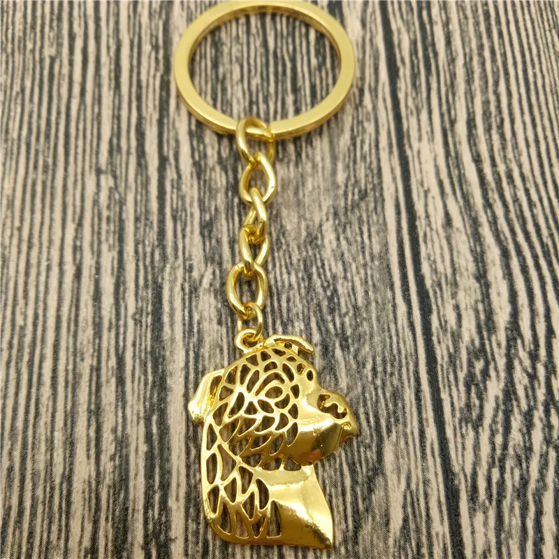 

American Staffordshire Terrier Key Chains Fashion Pet Dog Jewellery Staffordshire Terrier Car Keychain Bag Keyring For Women Men
