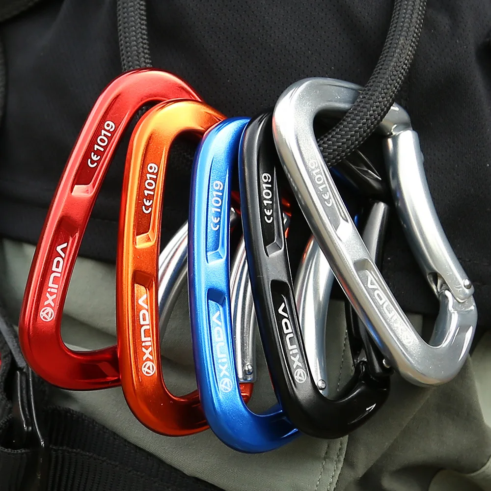 2018 curved door straight 25KN rally climbing equipment light fast hanging mountaineering outdoor safety | Спорт и развлечения