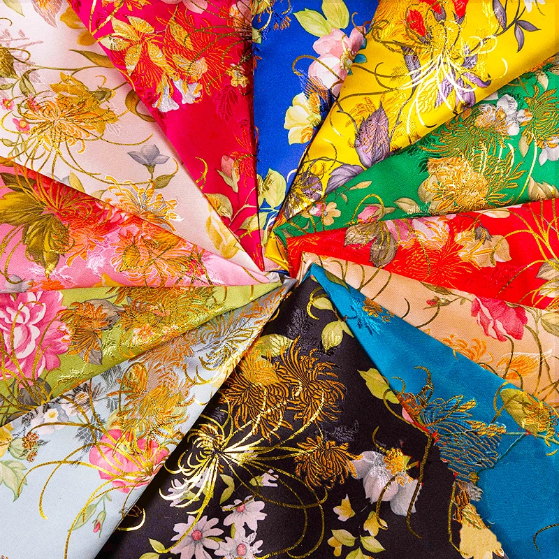 

Peony Pattern Women Shirt and Party Dress Shirt Cloth ,Cushions and Curtain Fabric width 1.5m*silk A48