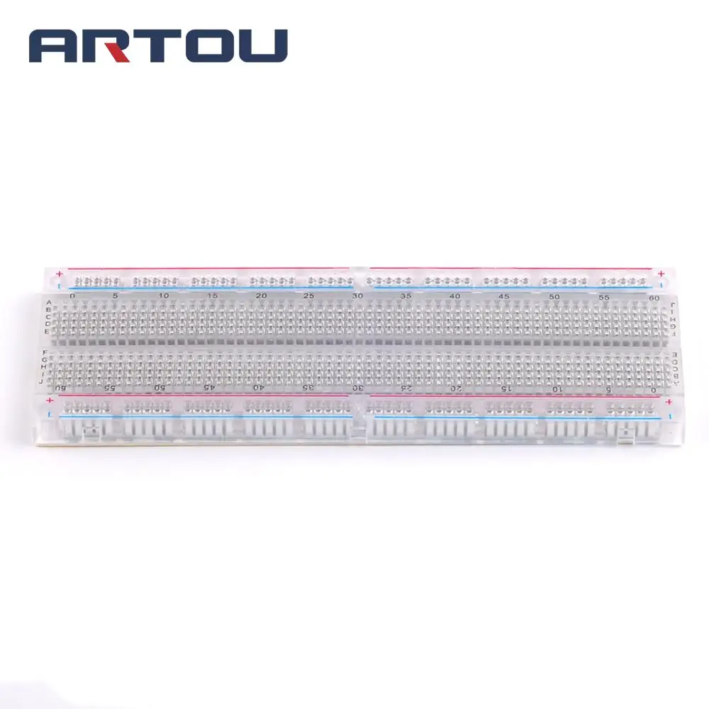 1 шт. макетная плата без пайки 2 автобуса хомут Tiepoint 830|breadboard solderless|protoboard 830breadboard 830 |