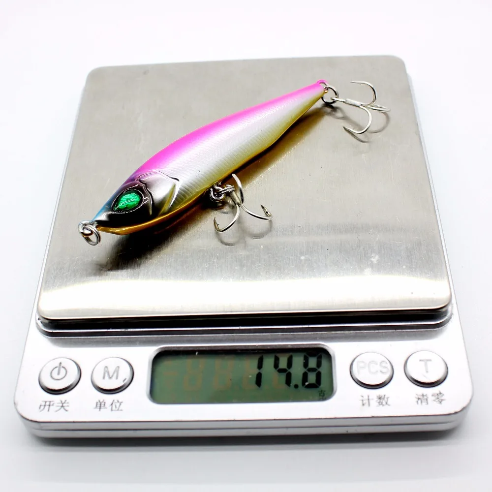 AOCLU карандаш приманки медленно тонущие воблеры Джеркбейт 80 см 15 6 г жесткая