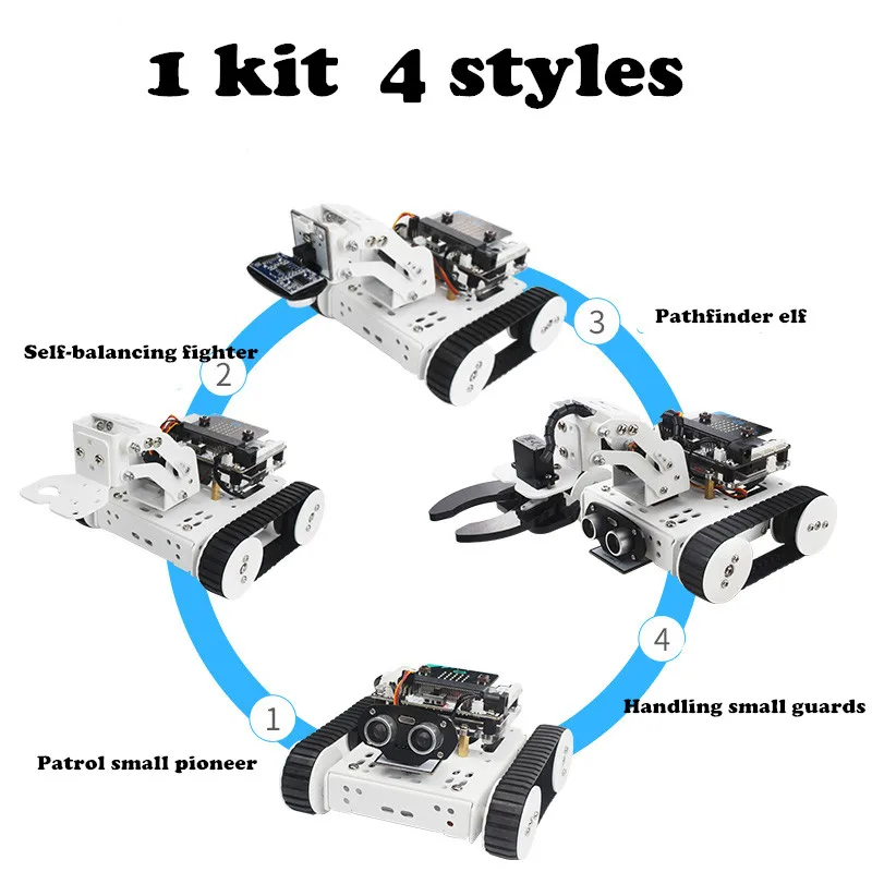 Умный робот автомобиль DIY micro:bit Qtruck/python развивающий микробит программируемый