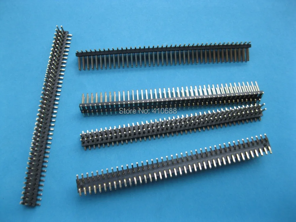 12 шт. Позолоченные SMT SMD 1 27 мм 2x40 80pin разрывный штыревой соединитель двухрядная