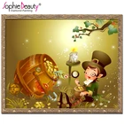 Коллекция 2018 года, красота Софи, фотография маленького мальчика, ведро из золота, вышивка крестиком стразы, мозаичная вышивка