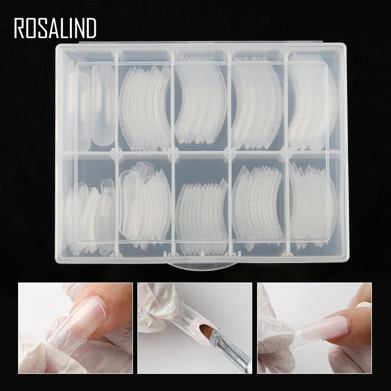ROSALIND 120 шт./лот прозрачные искусственные ногти натуральный искусственный