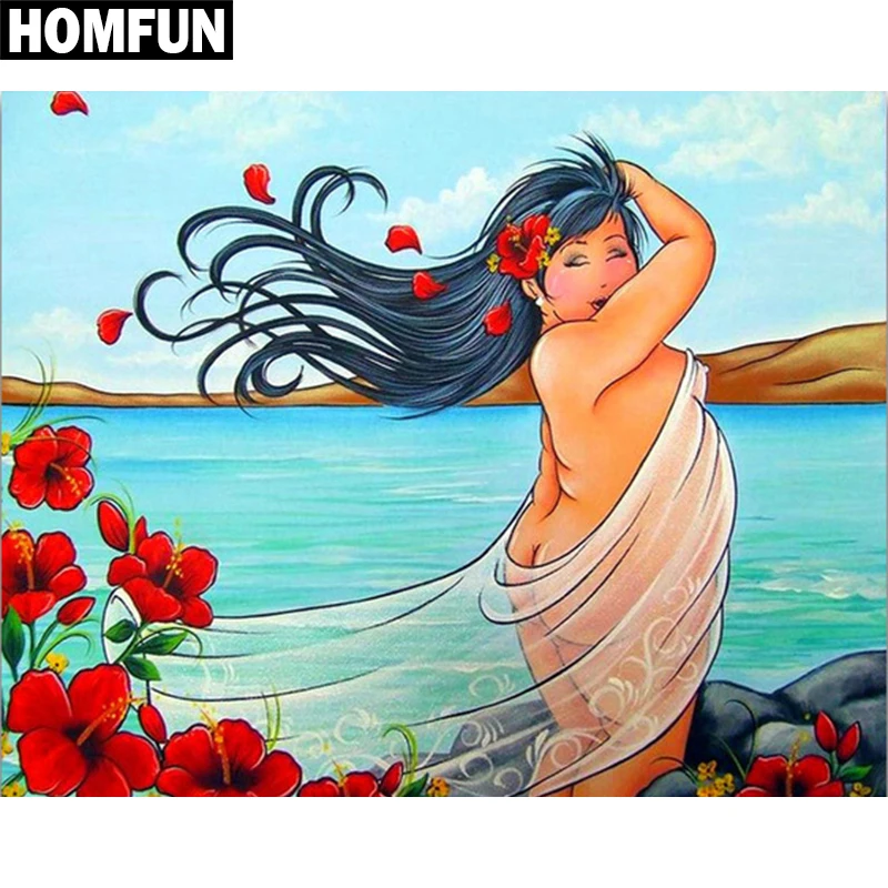 Картина для алмазной вышивки HOMFUN A06072 полноразмерная/круглая 5D сделай сам с