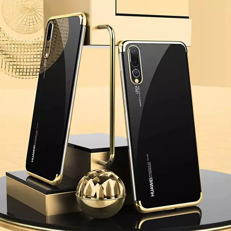 Plating TPU Phone Case for Huawei P20 Lite Mate 20 X Soft 3in1 Pro P8 P9 P10 P30 |