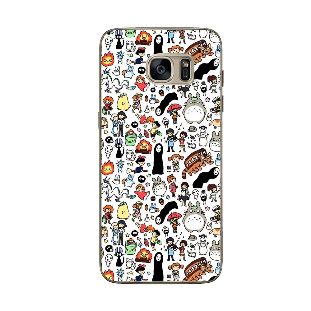 Cute Totoro Spirited Away Studio Ghibli Soft Silicon Phone Case Cover For Samsung S6 S7 Edge S8 S9 Plus A3 A5 A6 A7 A8 A9 Star |
