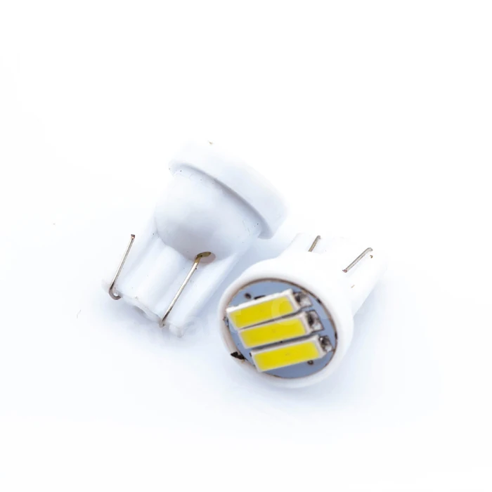 2X T10 3 SMD 7014 светодиодный 3SMD 7020 1 Вт белого и синего цвета красный зеленый желтый W5W