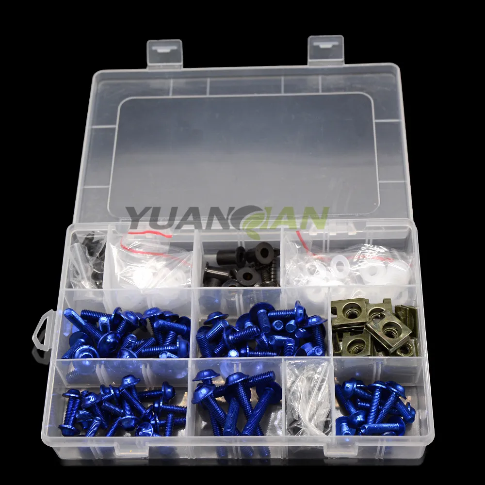 

for Complete Motorcycle Windshield Fairing Bolts Nuts Screws Washer Kit Fastener Clips Screws Aluminum Drop shipping