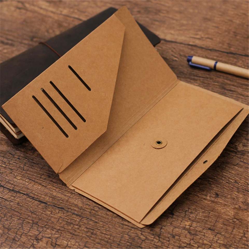 Крафт-бумажные заправки сумка для путешествий блокнот Стандартный паспорт