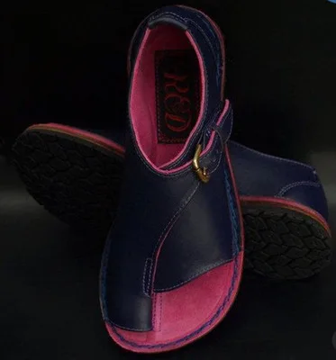 3 Navy Blue Г. Летние мужские сандалии унисекс на плоской подошве однотонная повседневная мужская обувь на плоской подошве с открытым носком, модные шлепанцы Римский стиль, размер 34-43 - Цвет: 3 Navy Blue