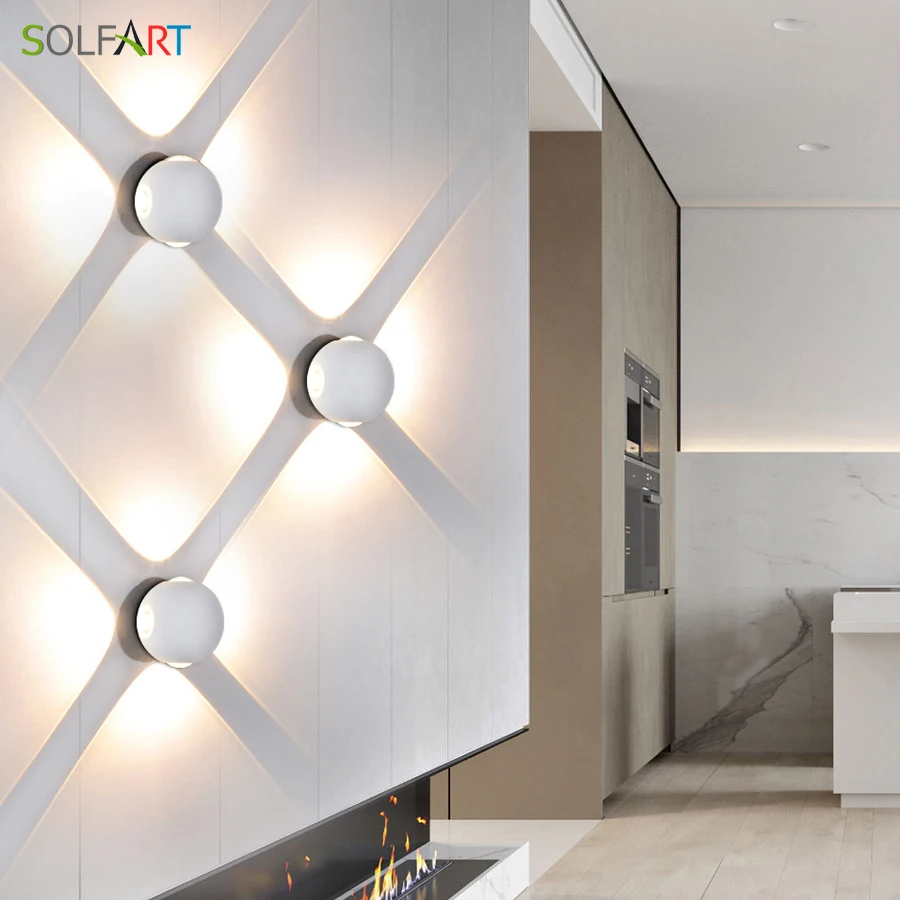 Современный светодиодный настенный светильник Алюминий тела для Спальня дома ing