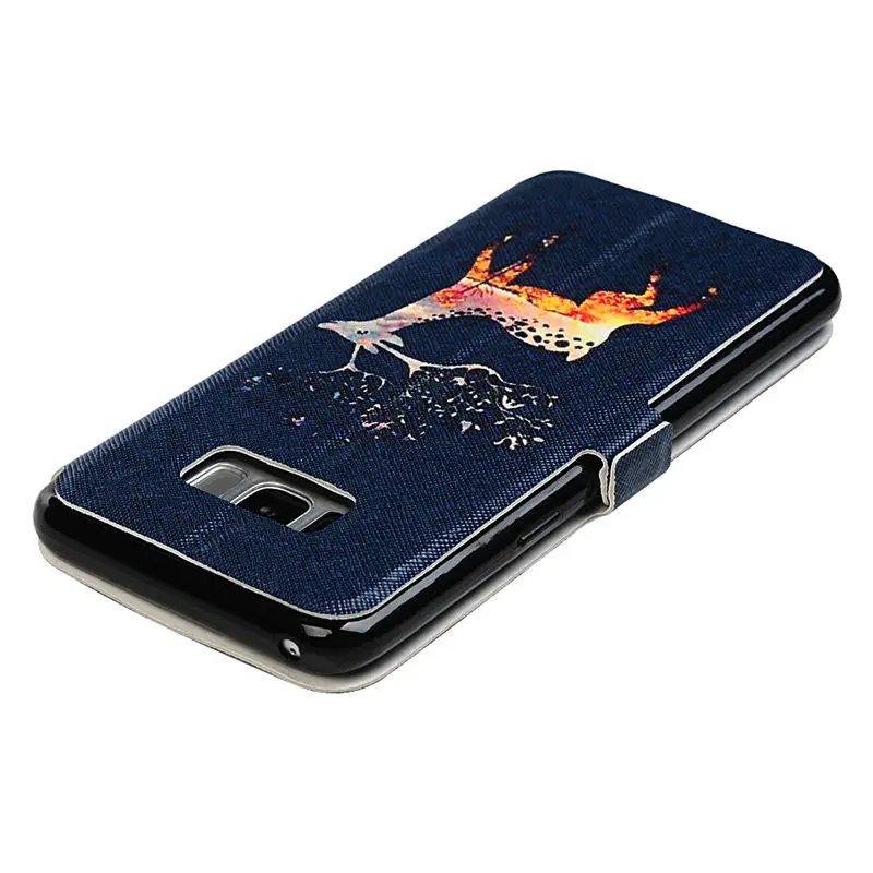 YOKIRIN Краски окном View Флип Чехол для iPhone X 7 Plus P8 Lite Samsung Galaxy S8 плюс Примечание 8 j3 J330 J5