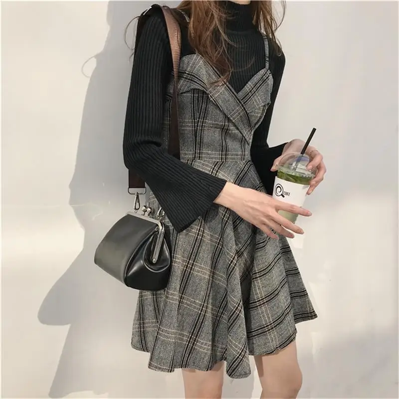 2018 женская Япония Harajuku Ulzzang осень и зима корейский Тонкий v образный вырез пляжное