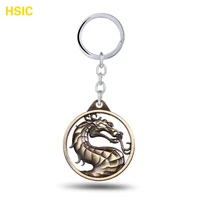gragon hot game mortal kombat keychain metal key rings for gift chaveiro key chain jewelry for cars dropshipping