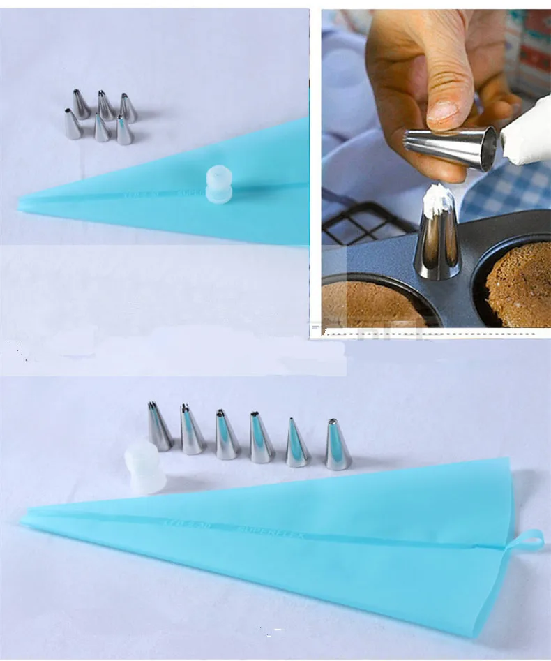 1 Набор кондитерских насадок кондитерский мешок Нержавеющая сталь насадка