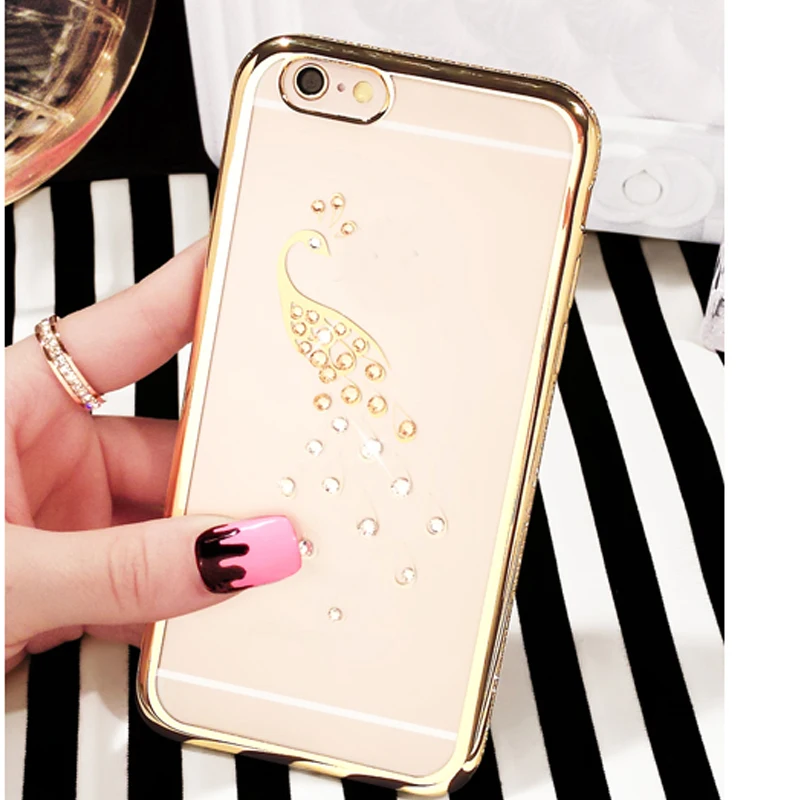 Роскошный чехол для телефона YRFF со стразами цветами животными птицами павлином