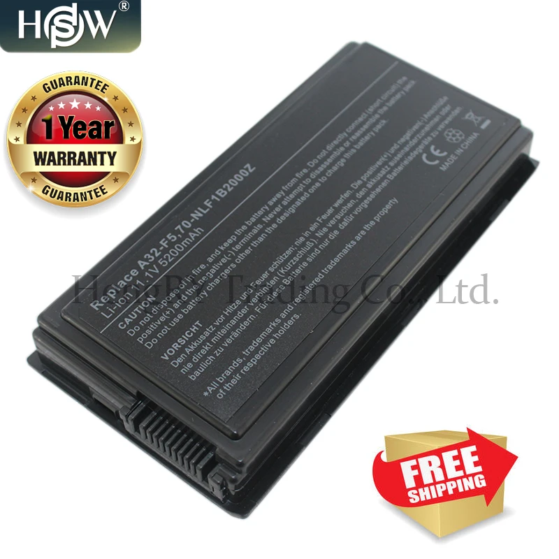 Аккумулятор HSW для ASUS A32 F5 F5C F5GL F5M F5N F5R F5RI F5SL F5V F5Z X50 X50C X50M X50N X50SL Pro50 Pro55 X58 X59
