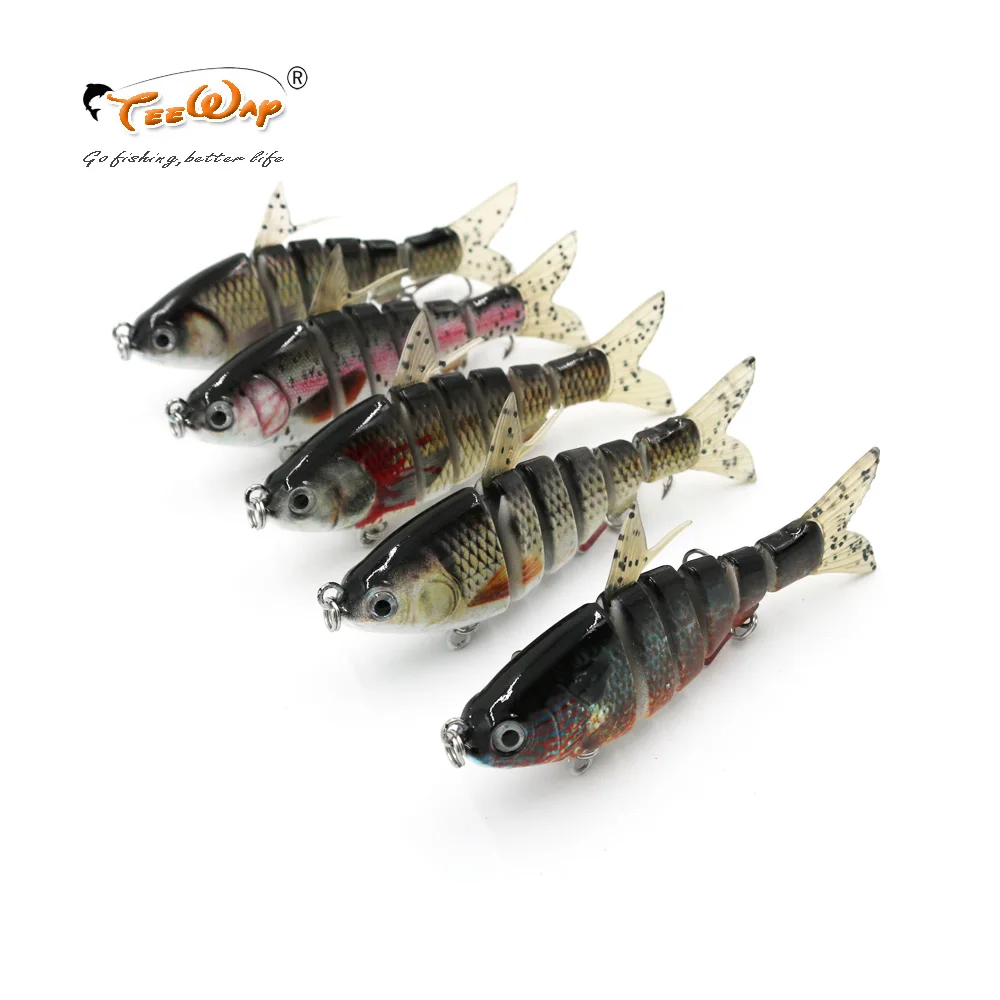 1 шт. 10 см 17 г рыболовные приманки Isca искусственная приманка 6 сегментов Swimbait Crankbait
