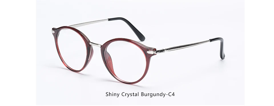TR90 женские очки оправа круглая прозрачная Модная брендовая Ретро оптическая дизайнерская оправа для очков# YX0309