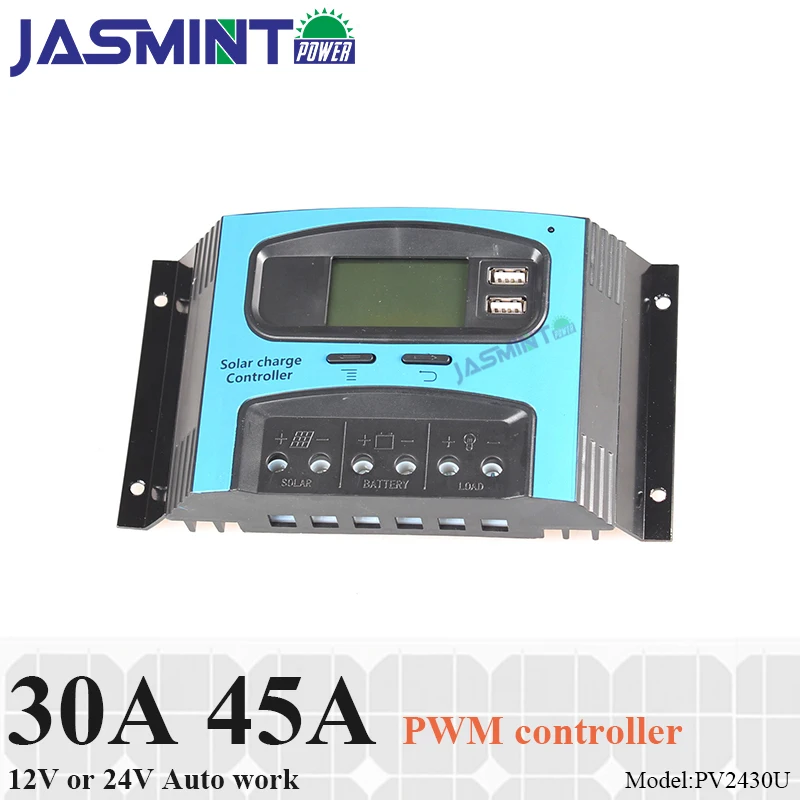 30A 40A 12/24 V IP32 Авто Работа ШИМ 3 стадии Зарядки Контроллер заряда с гуманизированные