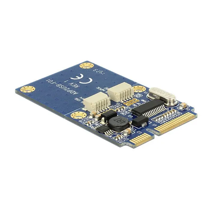 50 шт./лот ноутбук ПК двойной USB 2 0 Female to Mini PCI-E Express адаптер для флеш-диска и