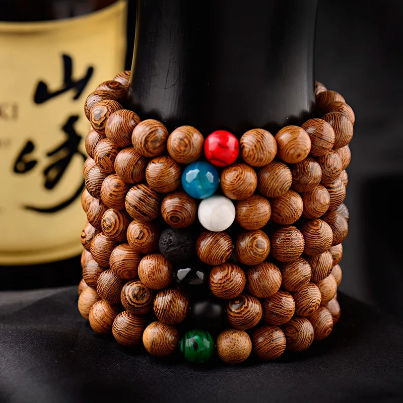 

Fashion 10mm Natural Wood Beads Bracelets Men Ethinc Meditation Bracelet Women Men Prayer Jewelry Yoga Bracelets 2021