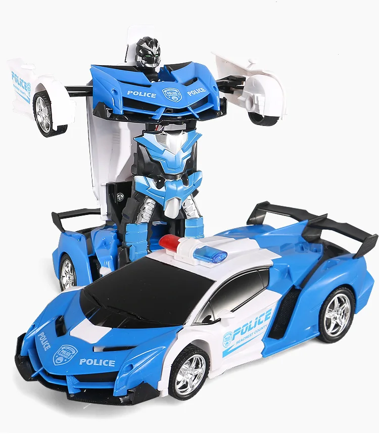 Индукционный трансформатор RC робот RC автомобиль трансформации автомобиль дистанционного управления RC робот жесты индукционный светодиодный светильник электрические игрушки