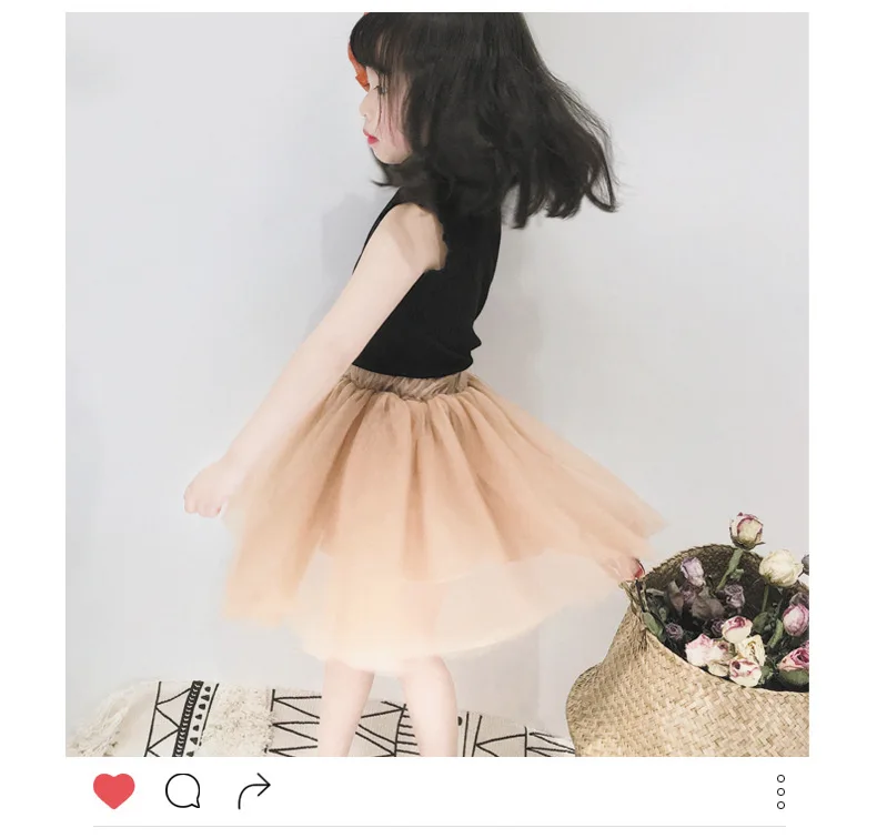 Новые летние юбки-пачки для маленьких девочек Детская фатиновая юбка принцессы с эластичным поясом для девочек пышная детская юбка-пачка для девочек, LZ102