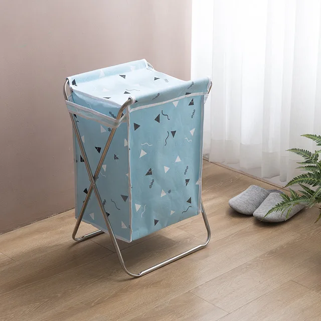 4 Foldable With Lid Large Laundry Basket Dirty Clothes Storage Basket Organizer Nordic Style Waterproof Laundry Hamper With Lid - Цвет: 4