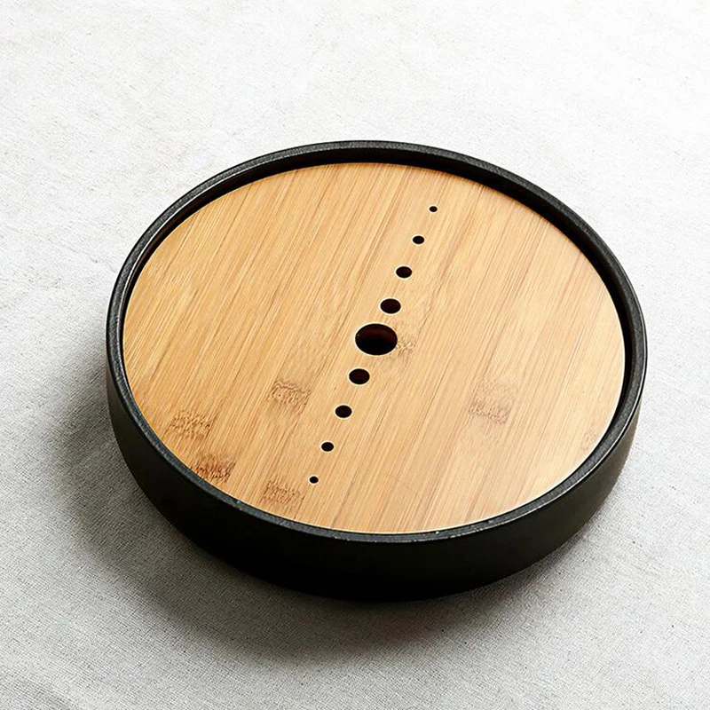 Бамбуковая керамика PINNY винтажный бамбуковый поднос ручной работы дренажный для