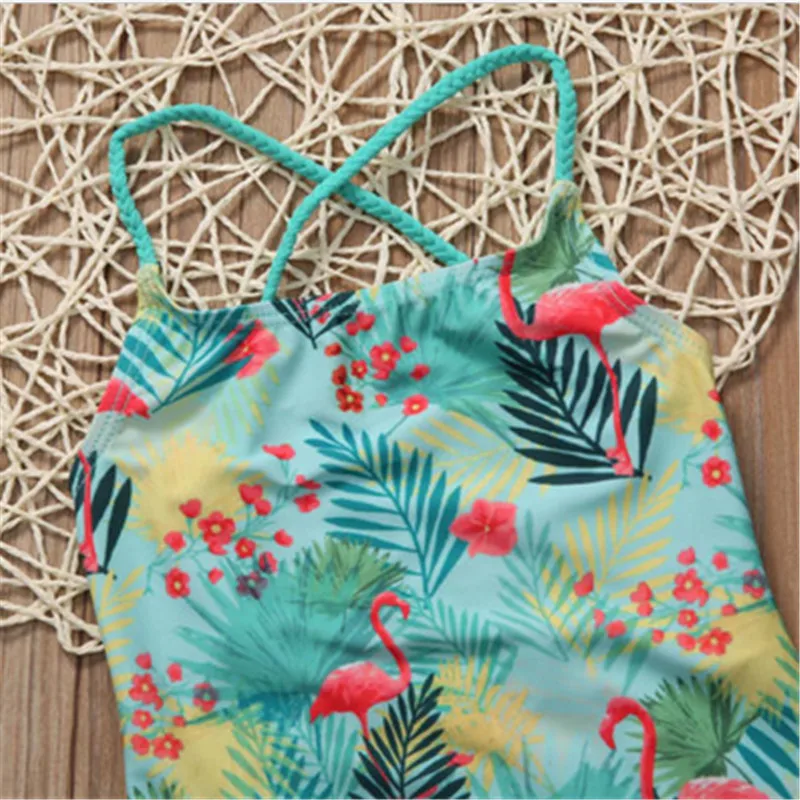 Новинка 2017 Цельный купальник для маленьких девочек купальный костюм танкини