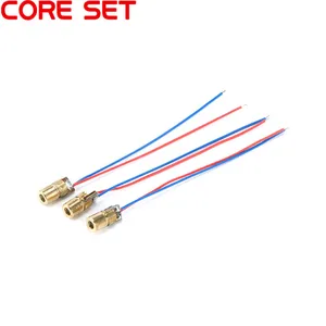 10 шт., лазерный диод, регулируемая красная Медная головка, 650 нм, 6 мм, 35 в, 5 мВт