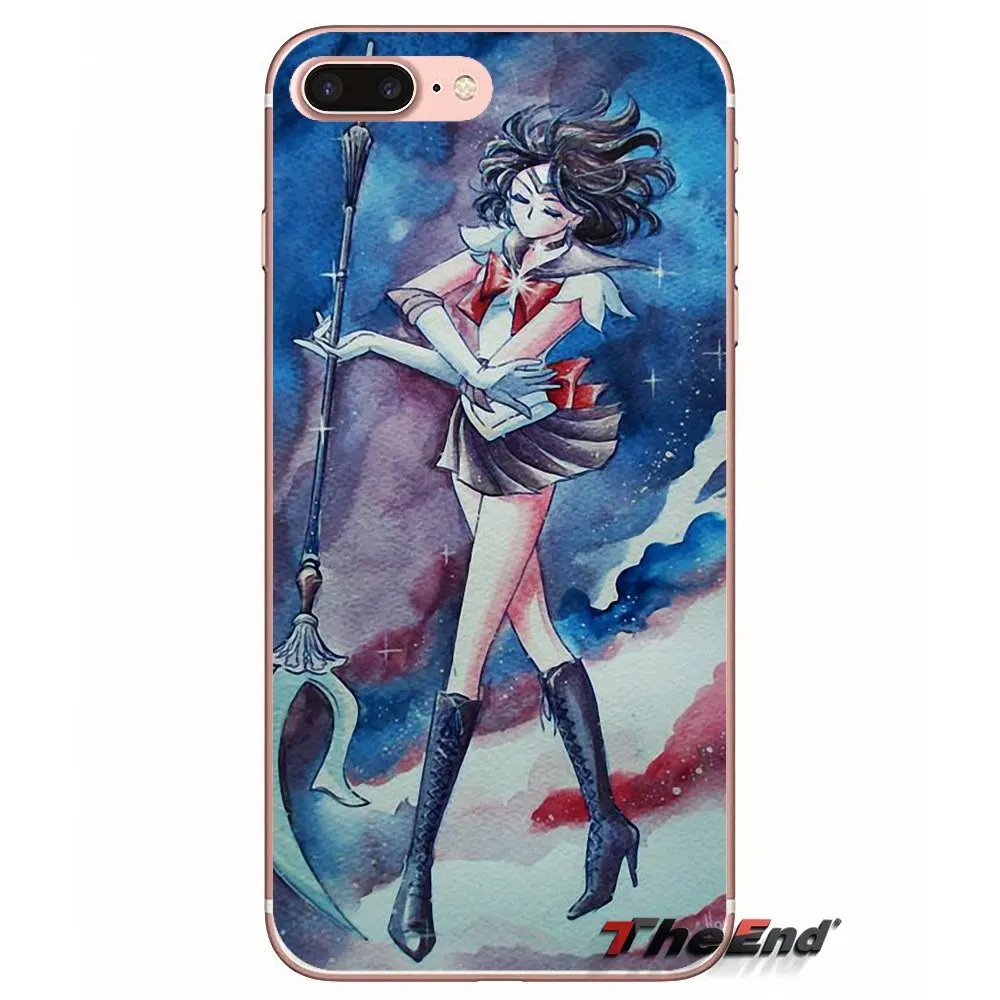 Мягкий чехол для девочек Samsung Galaxy S3 S4 S5 MINI S6 S7 edge S8 Plus Note 2 3 4 5 Grand Core Prime Sailor Saturn Moon Japan