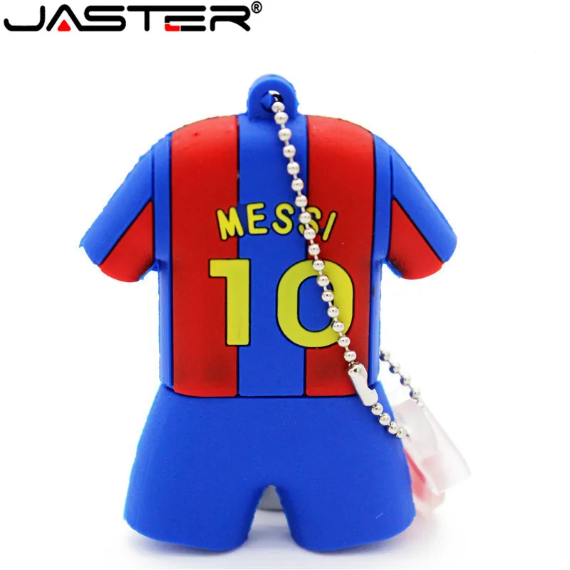 JASTER Messi трикотажная футболка Джерси usb флешка Флешка 4 ГБ 8 ГБ 16 ГБ 32 ГБ 64 ГБ спортивный диск памяти