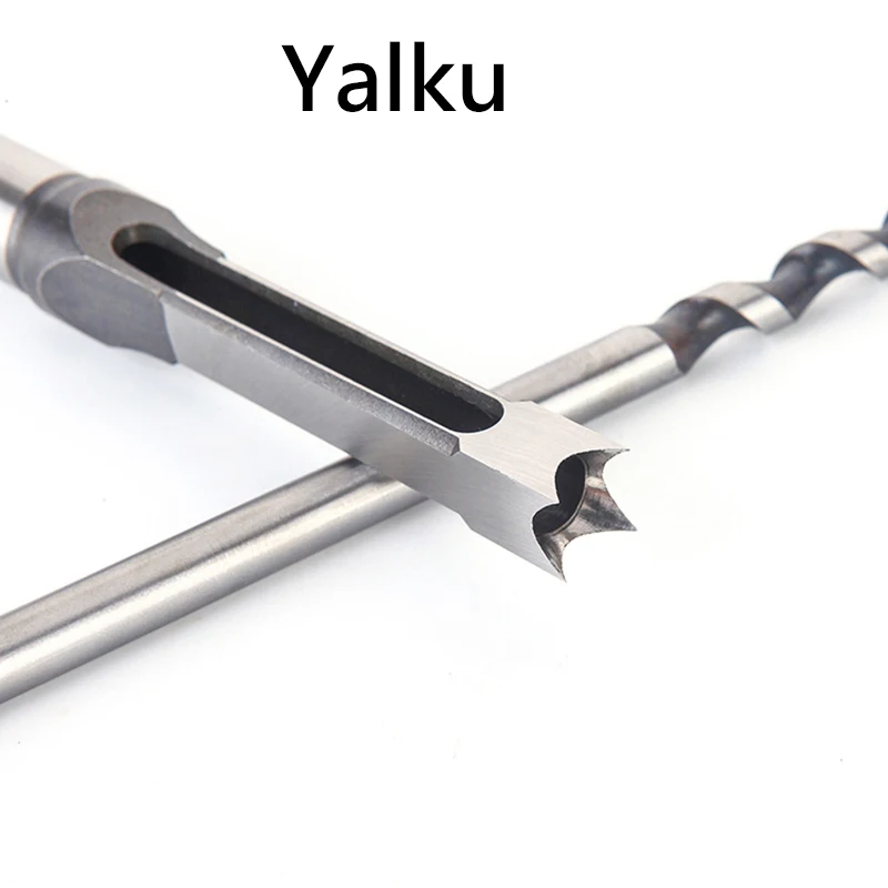 Yalku 6,4-16 мм для обработки дерева квадратные отверстия сверло квадратное отверстие Mortiser сверло деревообрабатывающий электродрель инструменты