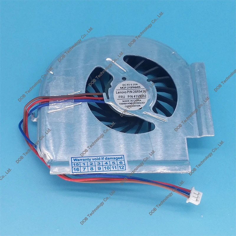 

Охлаждающий вентилятор для ноутбука Lenovo IBM T61 T61P MCF-217PAM05 3 PIN