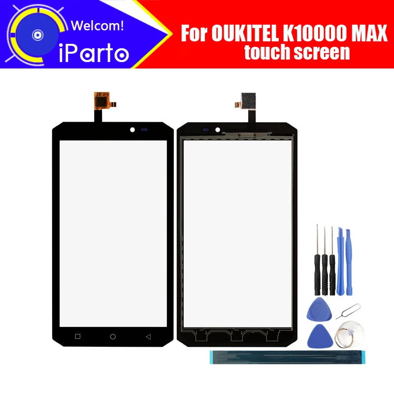 5 дюймов OUKITEL K10000 MAX сенсорный экран Стекло 100% гарантия оригинальная стеклянная