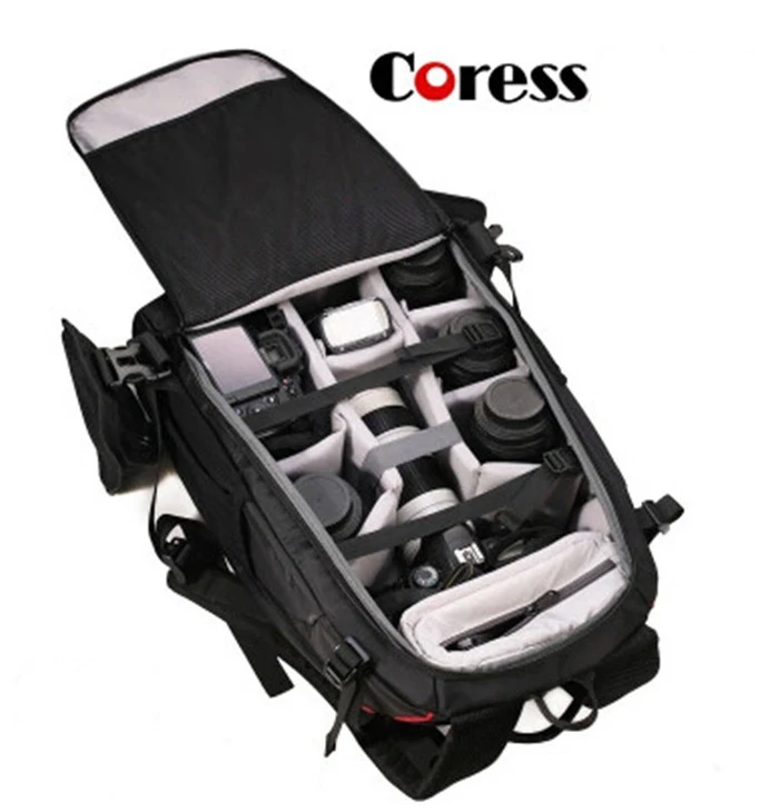 Coress C8010 Professional Anti-theft Camera Photo Backpack 12' laptop Waterproof Video Bag Case For Canon Nikon Digital SLR/DSLR |